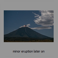 minor eruption later on